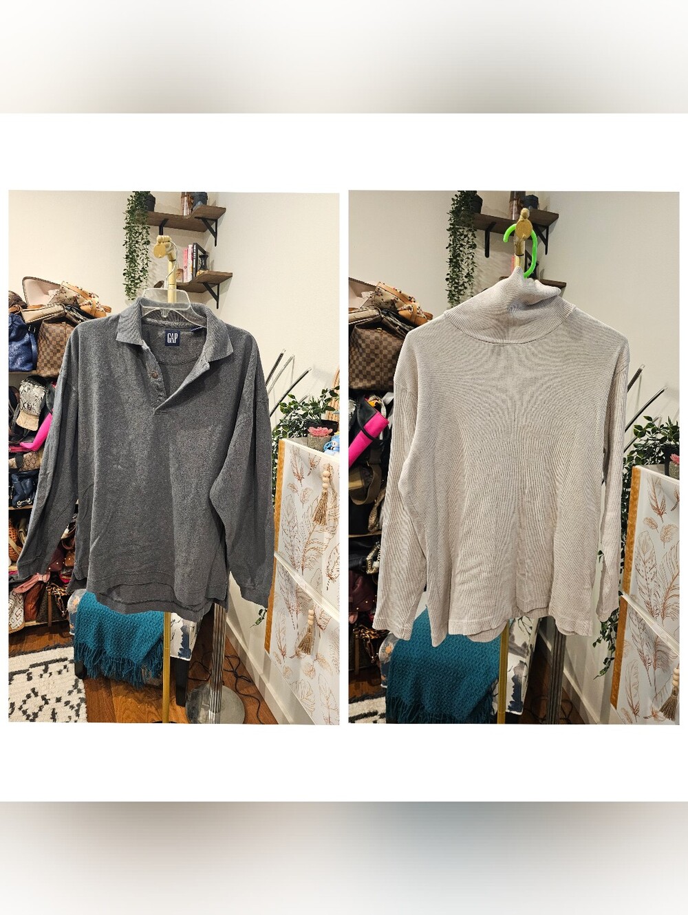 Vintage Men's Eddie Bauer & Gap Top Set